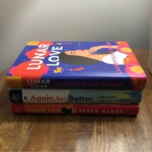 Hardcover Book Set Lunar Love Again but Better Paper Names